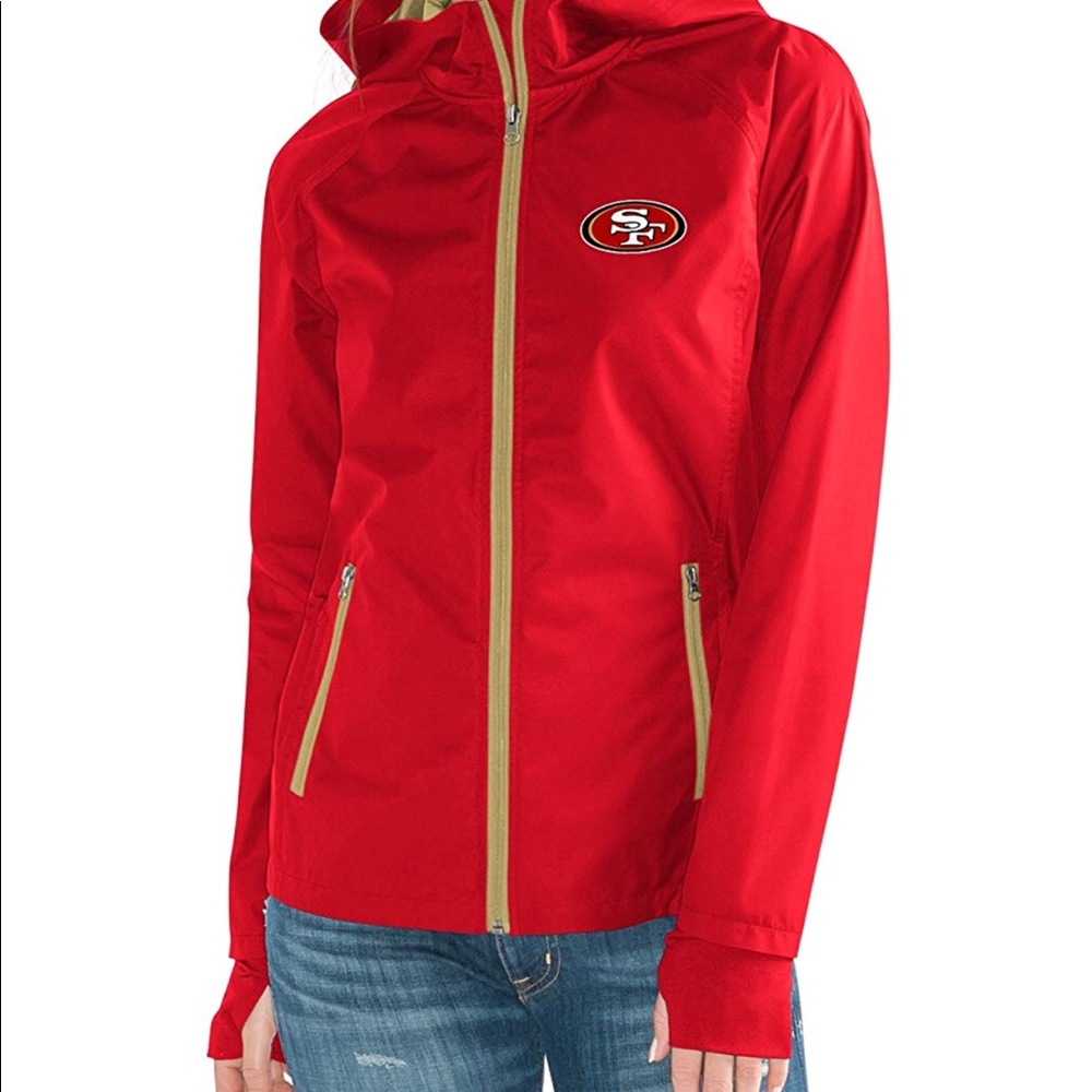 49ers NFL Light Weight Full Zip Jacket